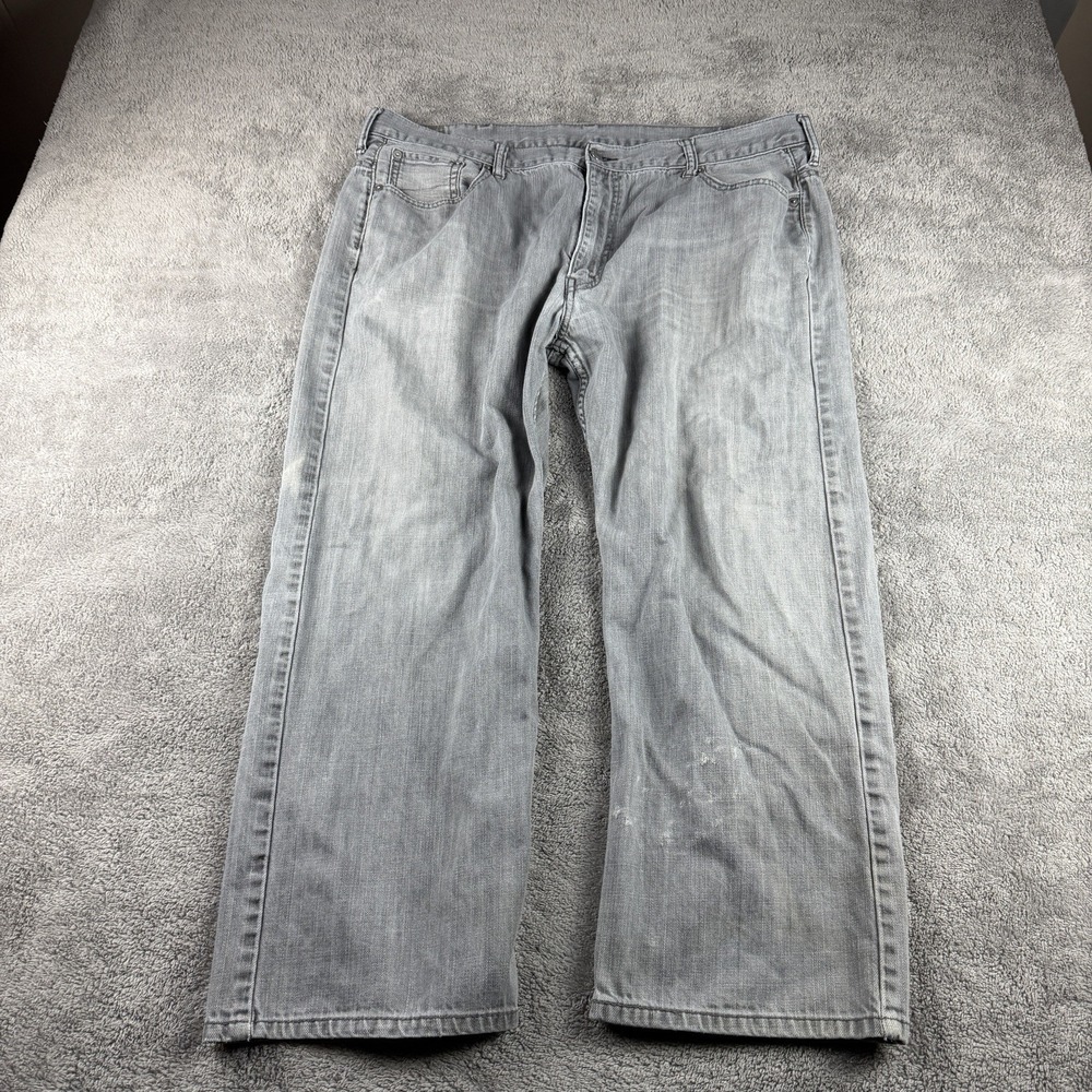 Levis 569 Loose Straight Fit Jeans Mens 42x25.5 Gray‎ Mid Rise